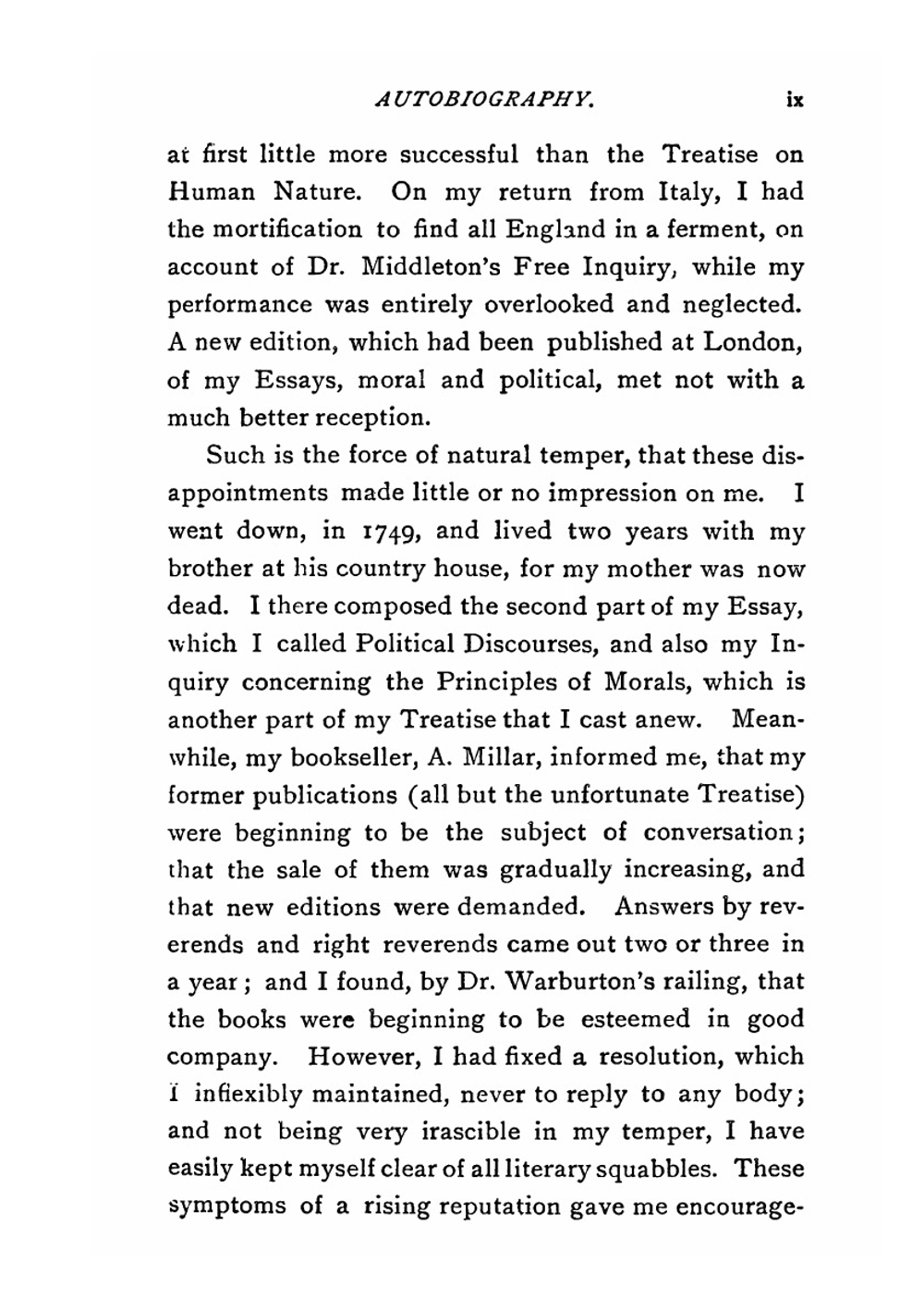 An Enquiry Concerning Human Understanding. and selections from a treatise of human nature | D. Hume