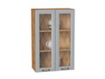 Шкаф верхний с 2-мя остекленными дверцами Ницца