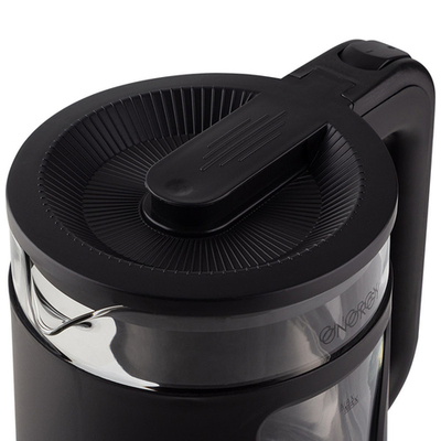 Чайник электрический 1,5л ENERGY E-257, стекло, черный