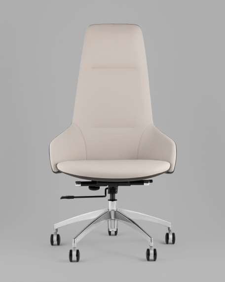 Кресло руководителя TopChairs Soulo светло-серый, серый