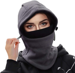 Женская шлем-балаклава "PRIVAL" цвет серый с черным