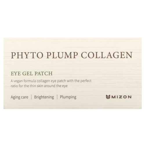 Mizon, Phyto Plump Collagen, гелевые патчи для глаз, 60 патчей по 1,4 г