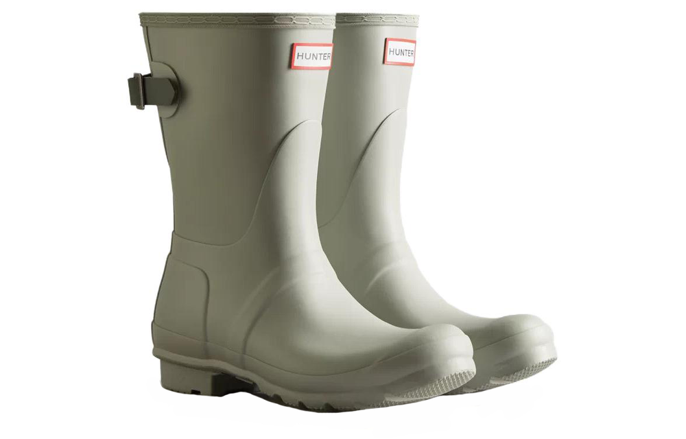 HUNTER Waterproof And Wear resistant Rain Boots Women"s Gray