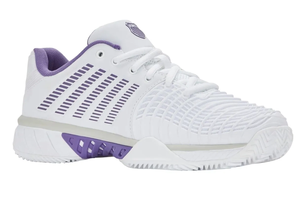 Женские Кроссовки теннисные K-Swiss Express Light 3 Clay - white/purple haze/lunar rock