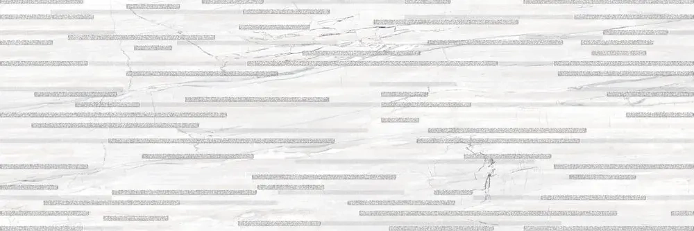 Декоративная плитка ALMA Ceramica DWU93SGP17R Singapore 30x90 серая / белая глянцевая под мозаику