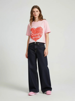 Футболка оверсайз (розовый) - Cupid's arrow