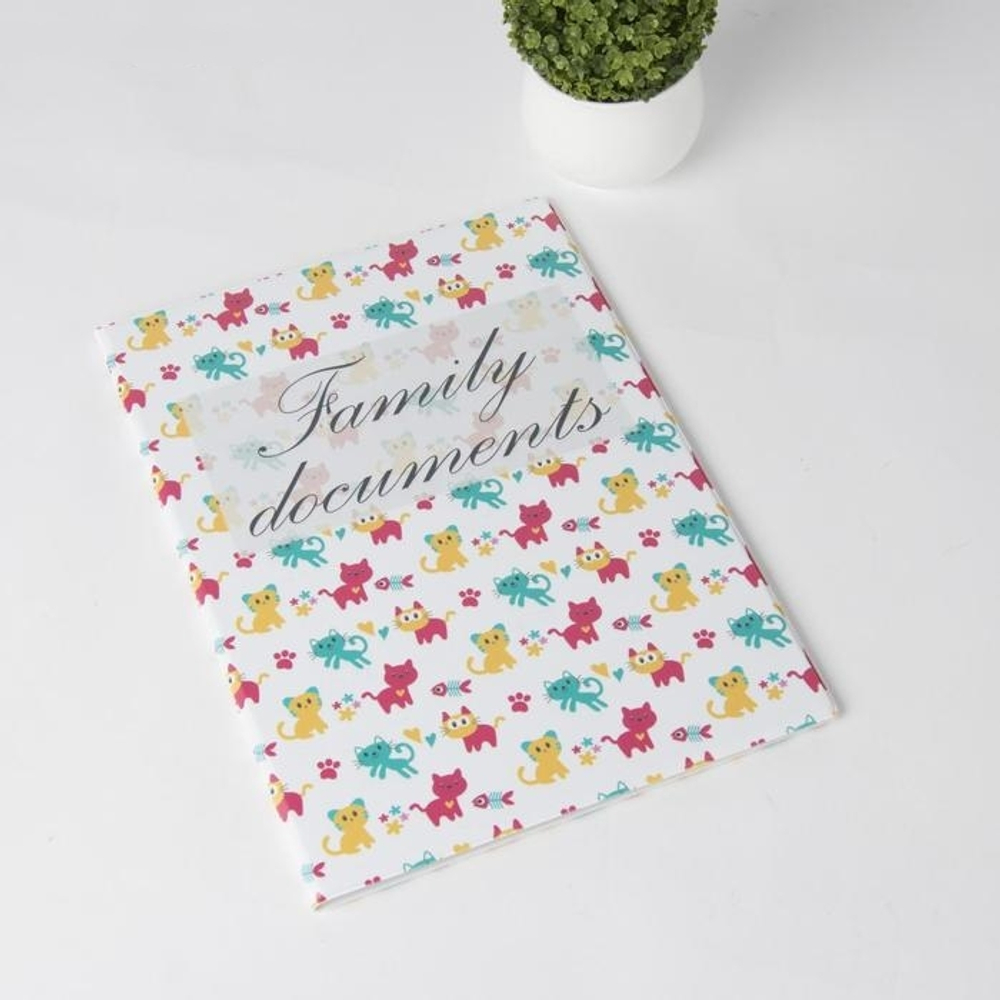 5243185 Папка для семейных документов, 4 комплекта, цвет белый