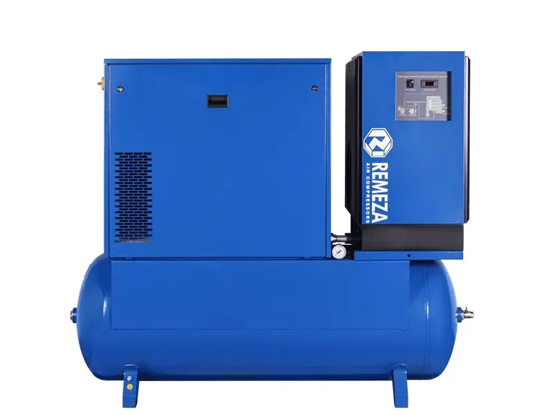 Винтовой компрессор Remeza BK15E-10-500Д на ресивере 500л с осушителем