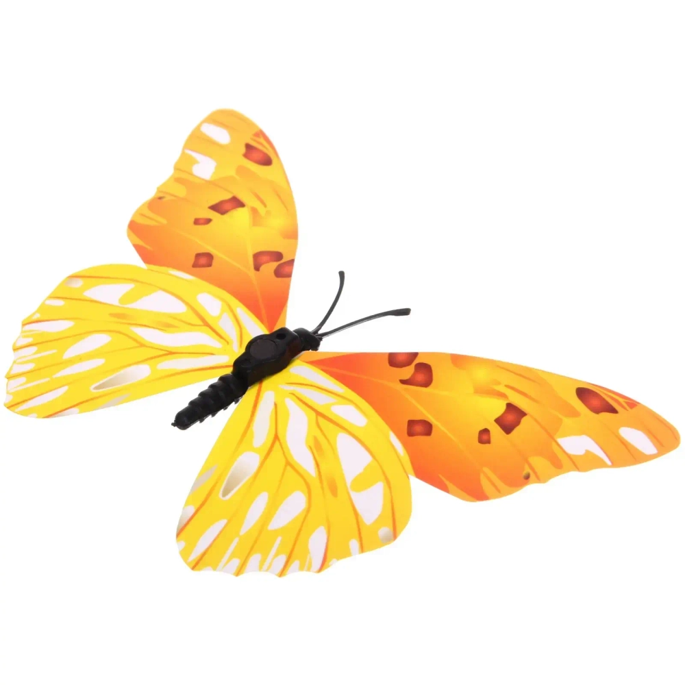 Набор для декора «Волшебные бабочки» 12 шт, Жёлтый