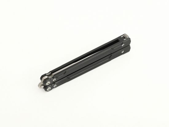 Складной нож -бабочка Ganzo G766-BK c клинком из стали 440C, рукоять G10