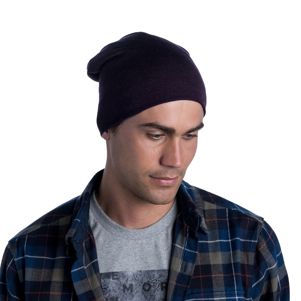 Шапка Buff HEAVYWEIGHT MERINO WOOL HAT SOLID DENIM