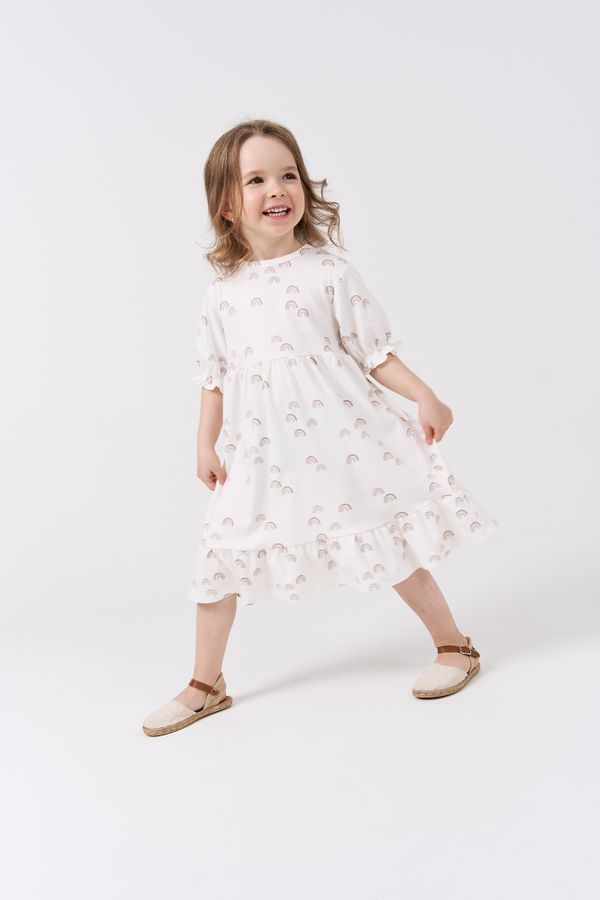 Платье с оборкой 