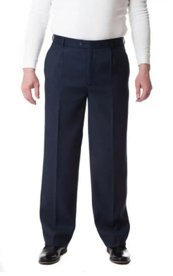 Брюки мужские синие тёмно-синие классические классика теплые утепленные на флисе толстые зимние чёрные с начёсом