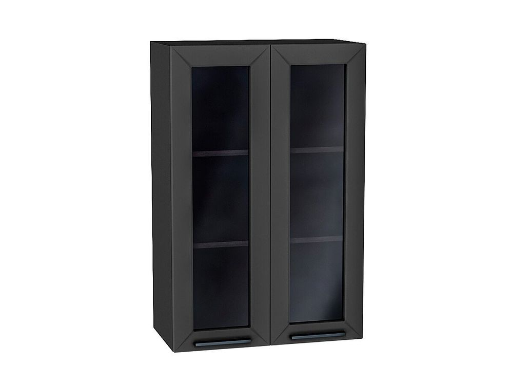 Шкаф верхний с 2-мя остекленными дверцами Глетчер