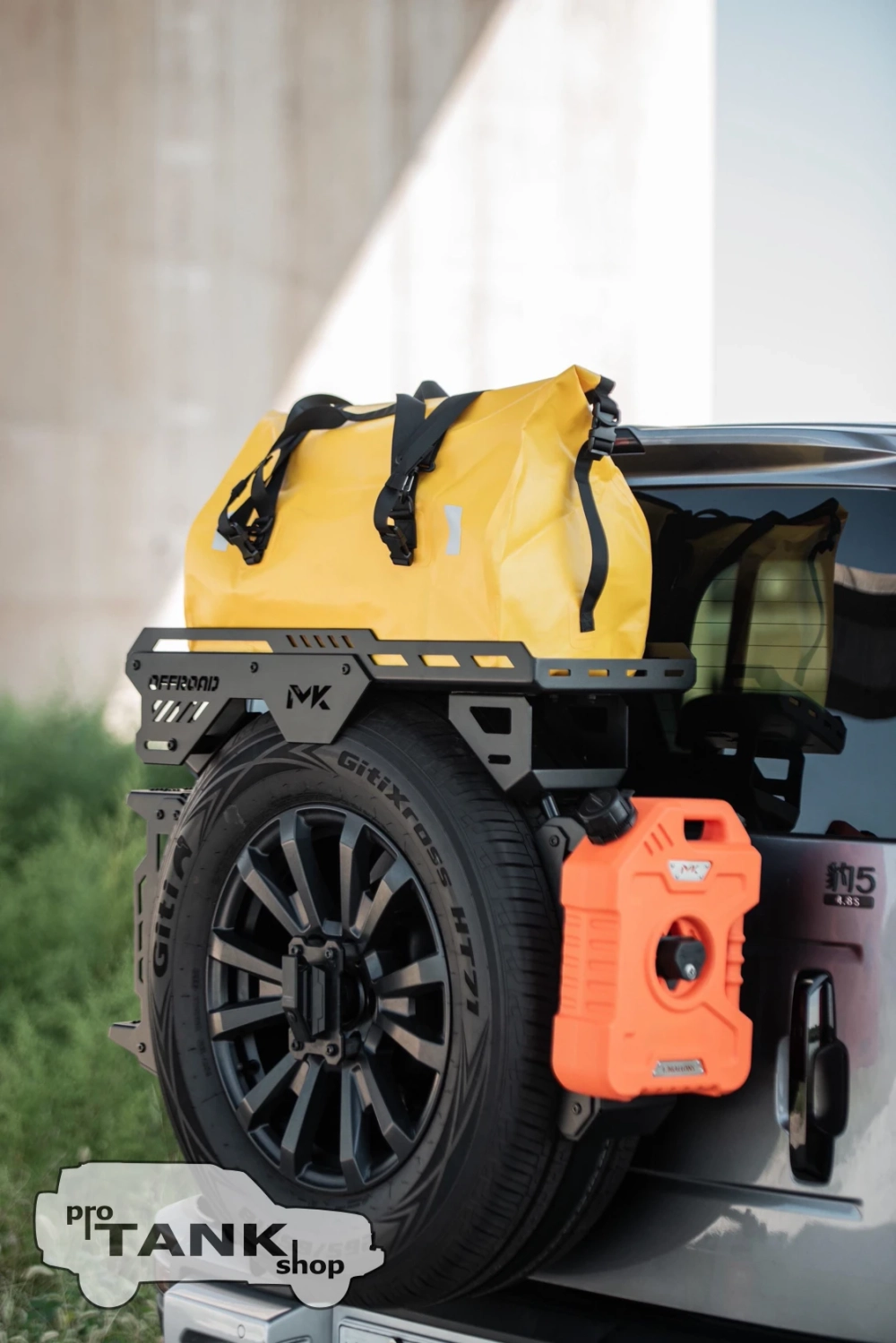 Площадка на 5-ое колесо MEIKA (AK1) с лесенкой MEIKA (AK11) и боковым креплением MEIKA(AK12)