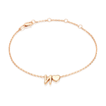 Браслет «Буква И» из красного золота