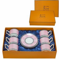 Lenardi 244-039 Чайный набор 12пр. 290 мл в под.уп.(х8)Фарфор