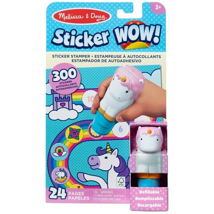 Melissa & Doug - STEMPEL WITH STICKERS Единорог + буклет с наклейками Wow! 20155256