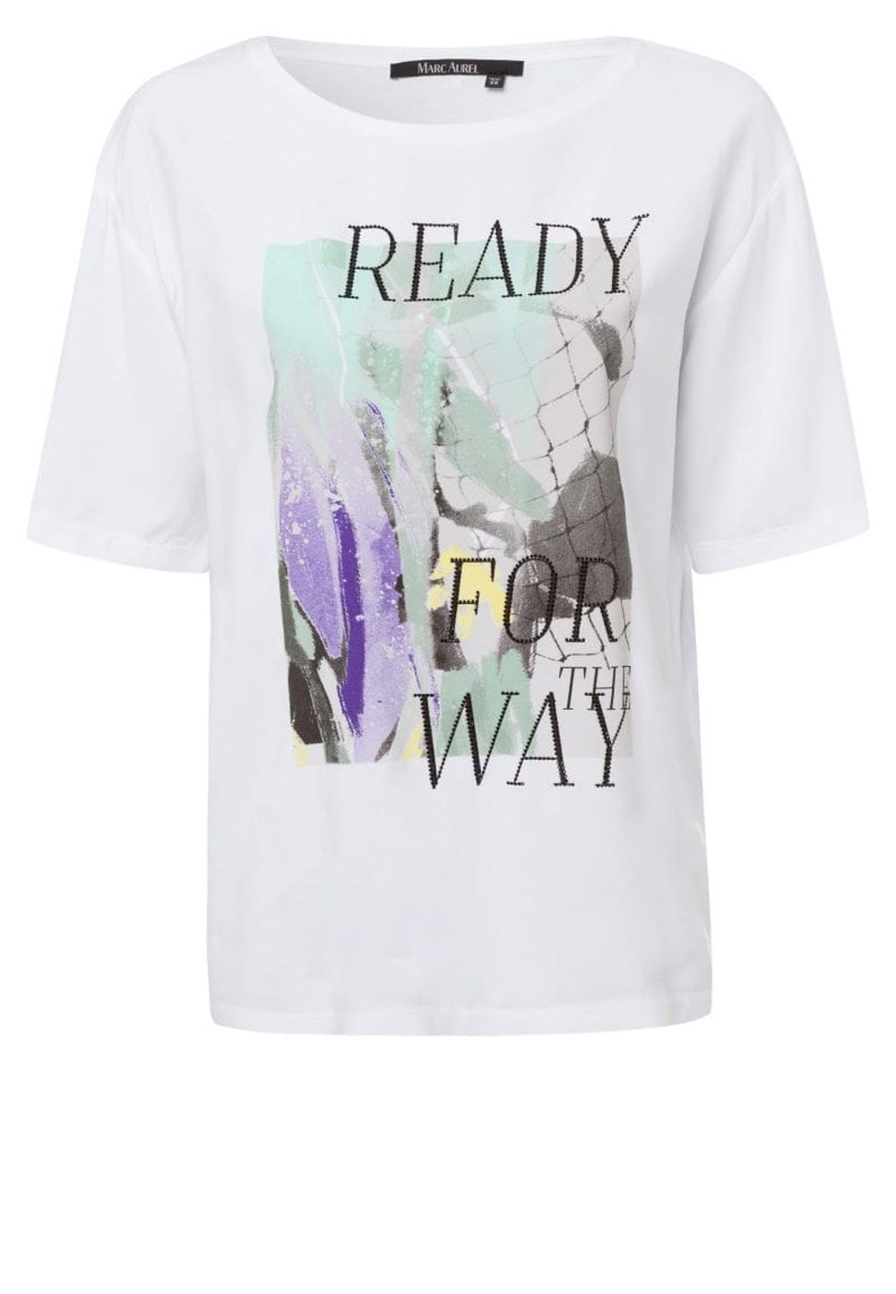 Футболка Marc Aurel 734498 белый паутинка зеленым