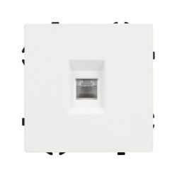 Механизм компьютерной розетки SCT-NOBE-MPC1-SFPL-WH (RJ-45, CAT6) (Arlight, Белый кварц) 054304