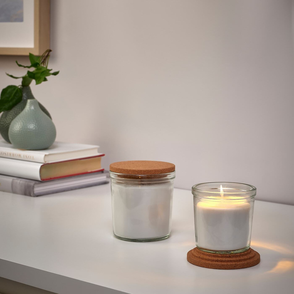 IKEA RÖNNSPIREA  (ИКЕА РÖННСПИРЕА)  -  Крышка для ароматической свечи, пробка, 8 см