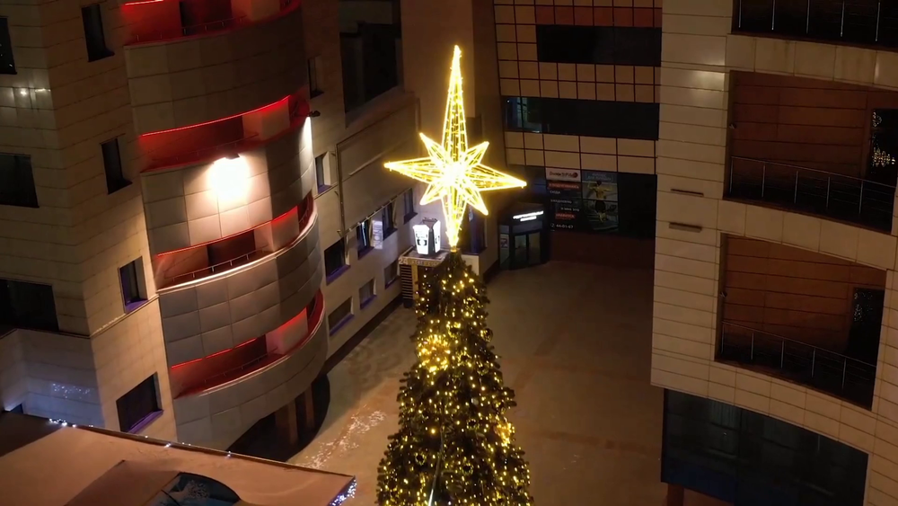 макушка звезда на елку "Роза ветров"