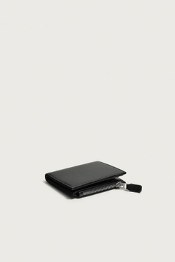 ZARA ОДНОТОННЫЙ КОШЕЛЕК С ОТДЕЛЕНИЕМ ДЛЯ МОНЕТ, ЧЕРНЫЙ