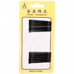 Невидимка для волос 30-34шт «Классика», цвет черный 5см.