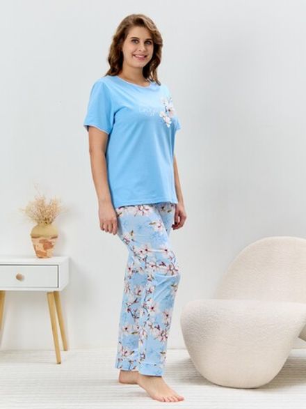 Пижама Узор-2 Виотекс ГОЛУБОЙ