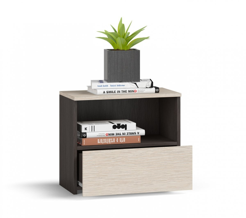 Тумба прикроватная венге, дуб(последний экземпляр)