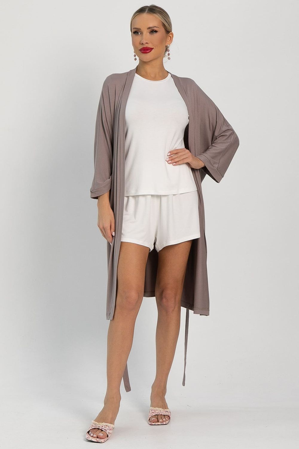 Пеньюар Шелк вискозы (латте) П14486-52М LT Collection