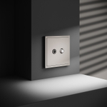 Розетка телевизионная встраиваемая VOLTUM S70 оконечная TV+SAT, (кашемир)