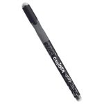 Ручка гелевая стираемая Carioca Oops, черная, 0,5мм, резиновый грип