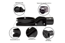 Душевой лоток Pestan Confluo Frameless Line 850 Black Matte