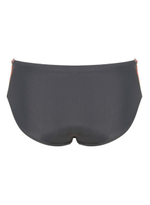 Мужские плавки с оригинальной брендированной вставкой сбоку (Размер: L) (Цвет: черный)