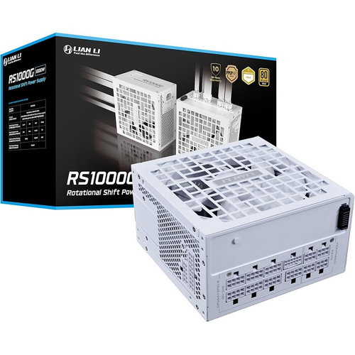 Блок питания Lian Li 1000W RS1000G White, модульный, 16 Pin PCIe 5.1, 80 PLUS Gold (G9P.RS1000G.WH00.RU)