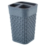 Подставка для зубных щеток «Plast Team Stone» 74х74х113 мм темный камень