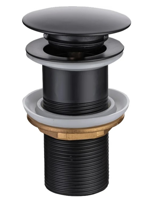 Донный клапан DK Чёрный без перелива DK-812H