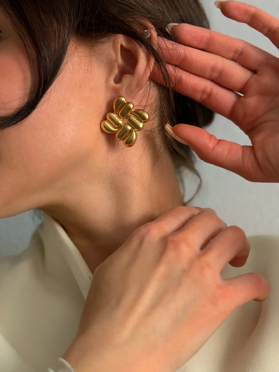 Серьги Аллегория, Золотые