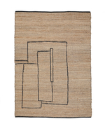 Ковер Velira из джута с графическим рисунком 200 x 300 см