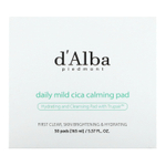 d'Alba, Daily Mild Cica Calming Pad, успокаивающие диски для ежедневного использования, 50 шт., 165 мл (5,57 жидк. унции)
