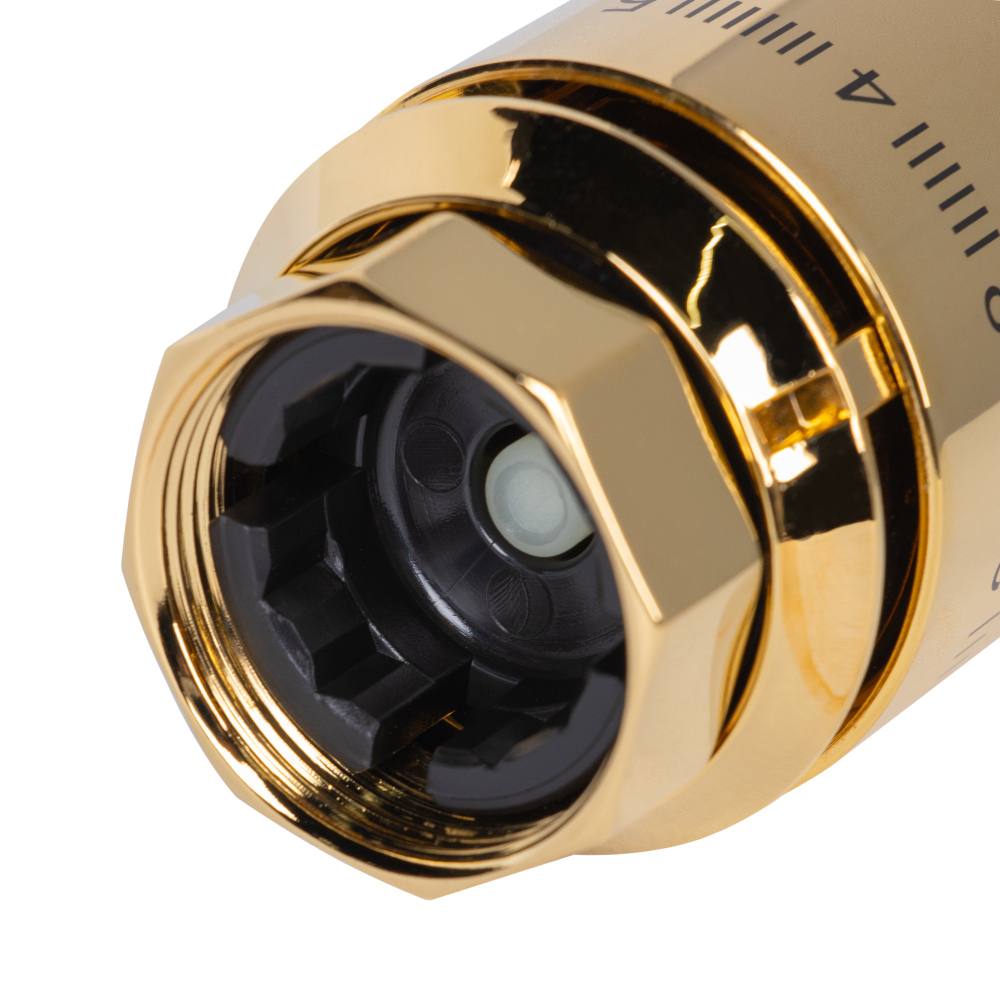 Термоголовка жидкостная Royal Thermo Design PRO М30х1,5 (золото)