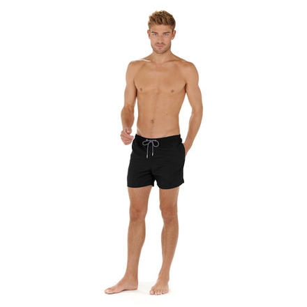 Мужские плавательные шорты черные HOM SEA LIFE Beach Boxer 402537_400004