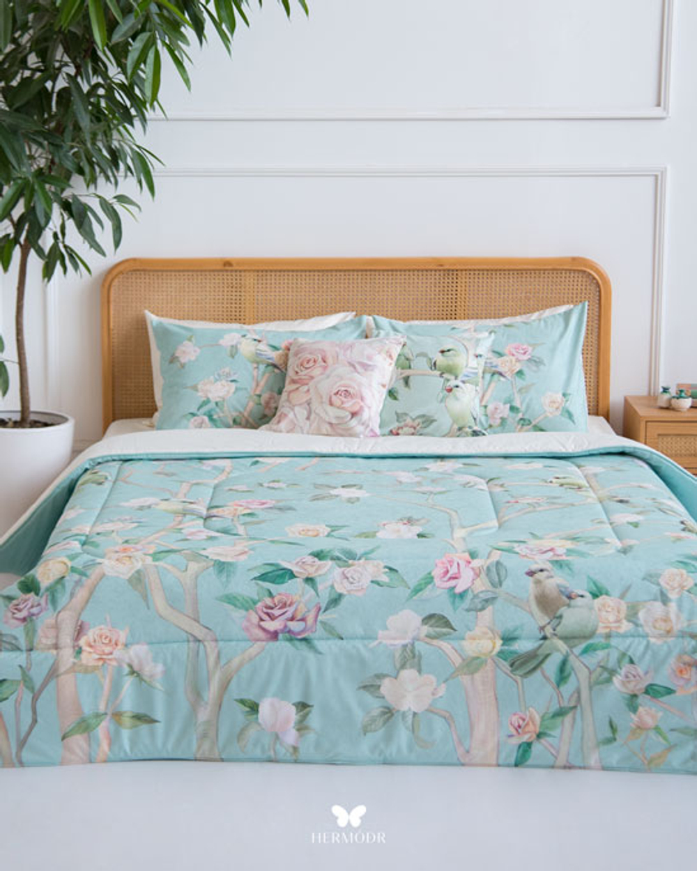 Комплект постельного белья двуспальный Hayat Hermodr 8 предметов 130220272 Иран