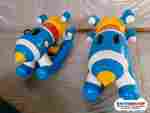 Качалка в игровую комнату «Космическая ракета», 2×0,7×1,4 м