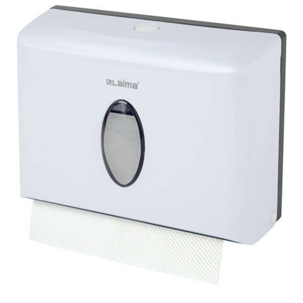Диспенсер для полотенец бытовой LAIMA HOME (Система H2), Z-сложения, белый, ABS, 609108, M-5823B-W