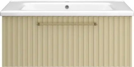 Тумба под раковину Alicante 90 подвесная (капучино)