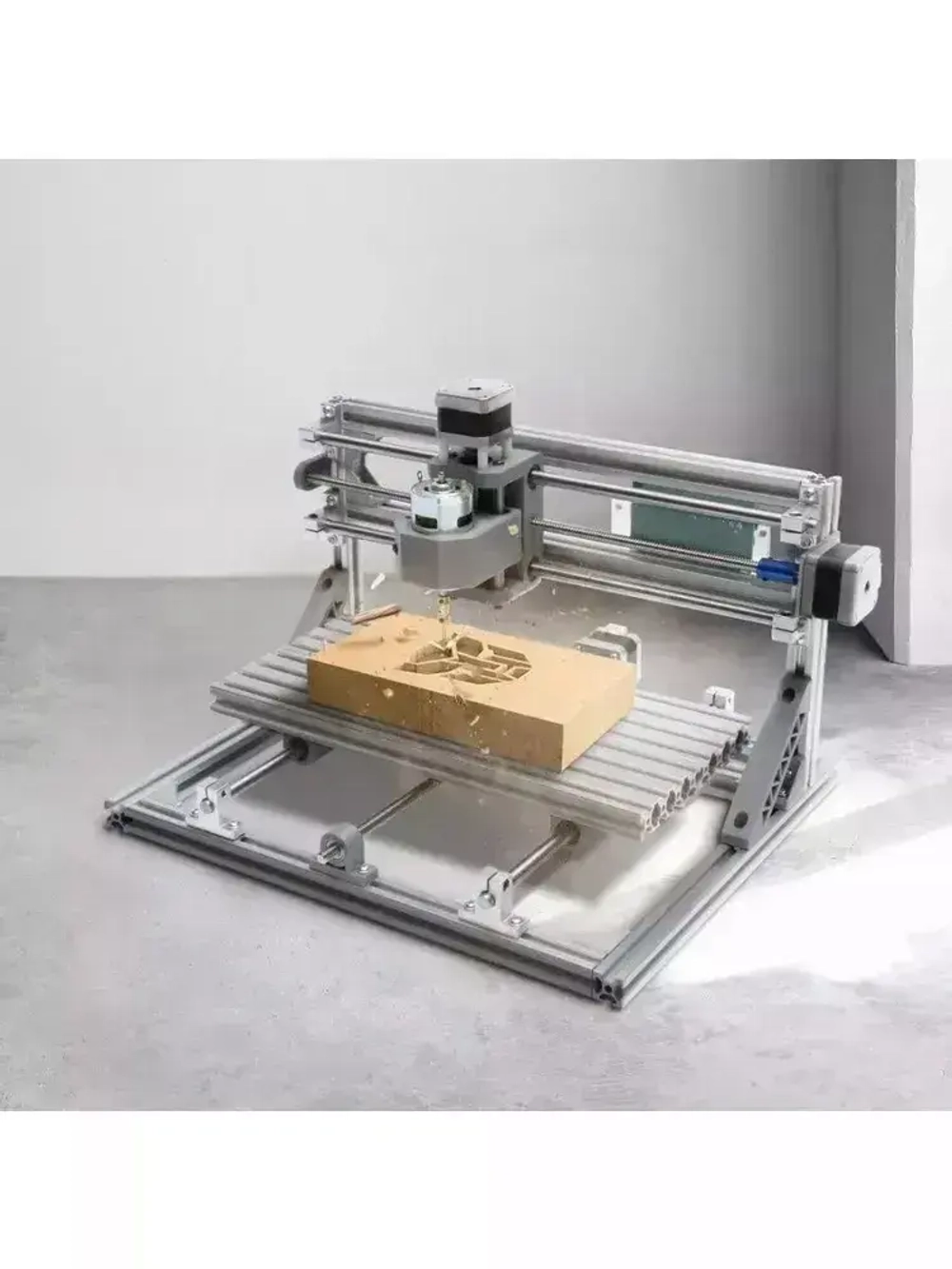 Мини гравировальный станок с ЧПУ CNC3018 с тремя осями / Настольный фрезерно-гравировальный станок для точных работ