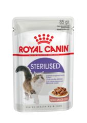 Royal Canin Sterilised пауч для стерилизованных кошек кусочки в соусе (мясо) 85 г