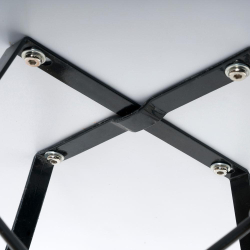 Стол CINDY NEXT (mod. 70-80 MDF) металл/мдф/бук, белый/натуральный, D80х75см